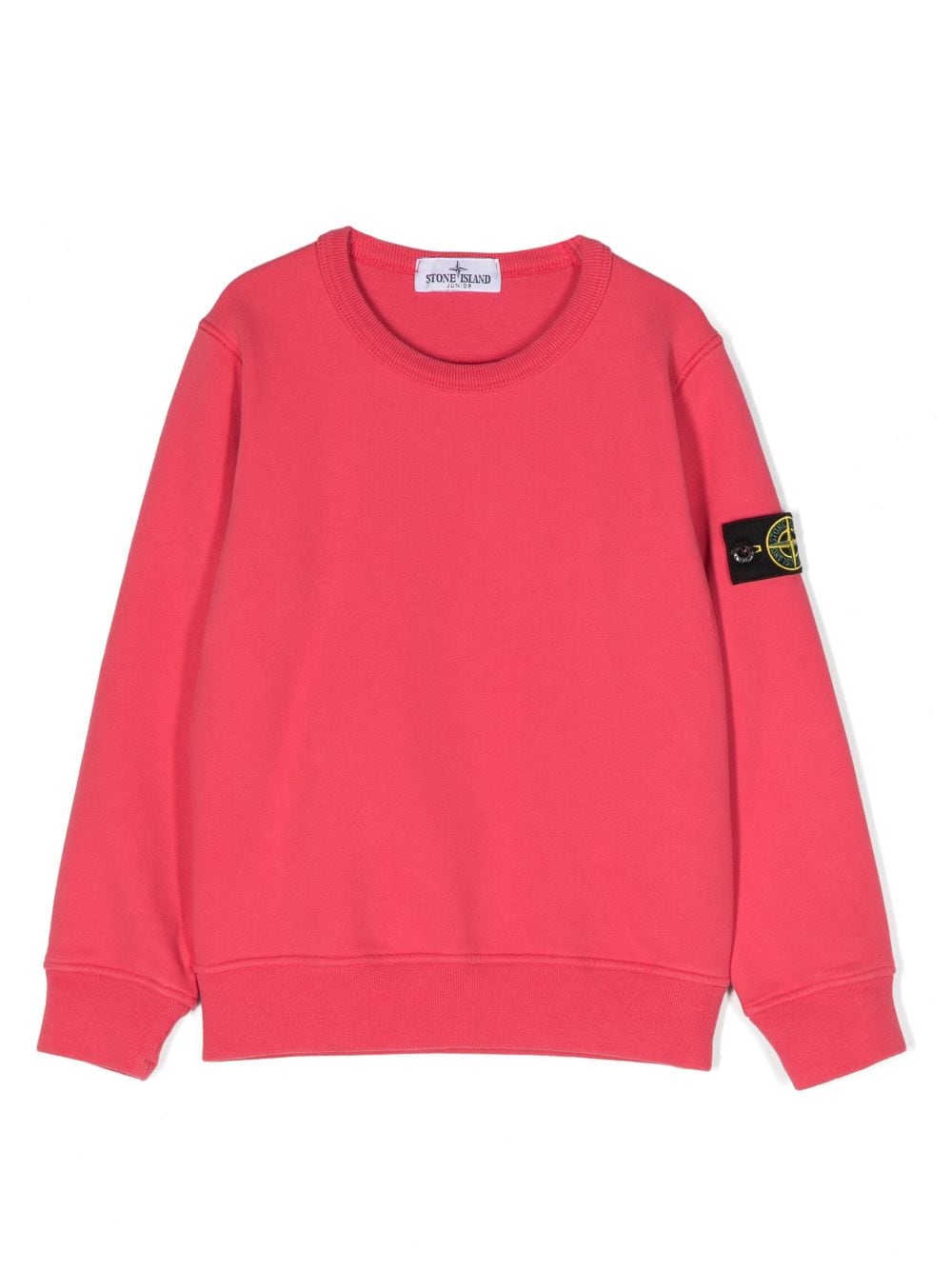 Stone Island Junior Compass-badge cotton sweatshirt - Pink von Stone Island Junior