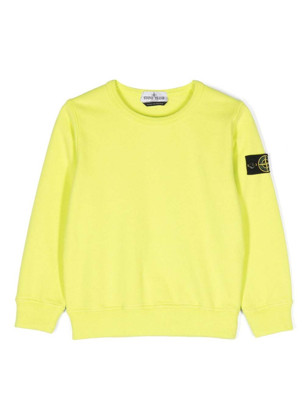 Stone Island Junior Compass-badge cotton sweatshirt - Yellow von Stone Island Junior