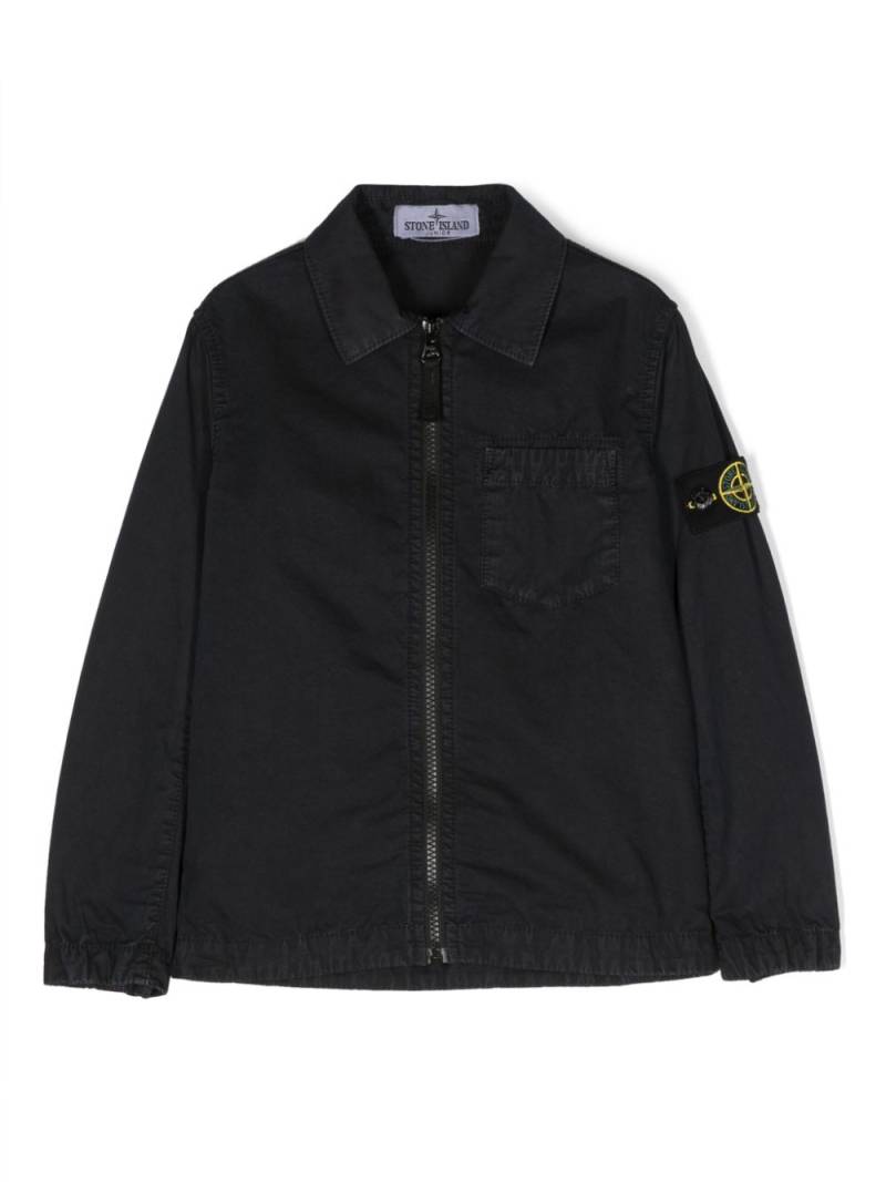 Stone Island Junior Compass-badge denim jacket - Blue von Stone Island Junior