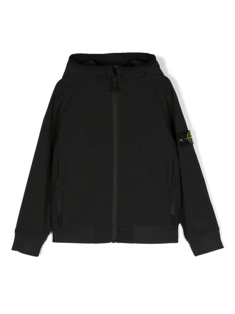 Stone Island Junior Compass-badge hooded jacket - Black von Stone Island Junior