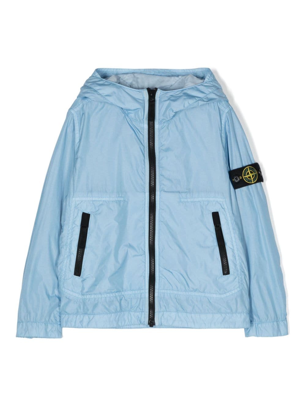 Stone Island Junior Compass-badge hooded jacket - Blue von Stone Island Junior