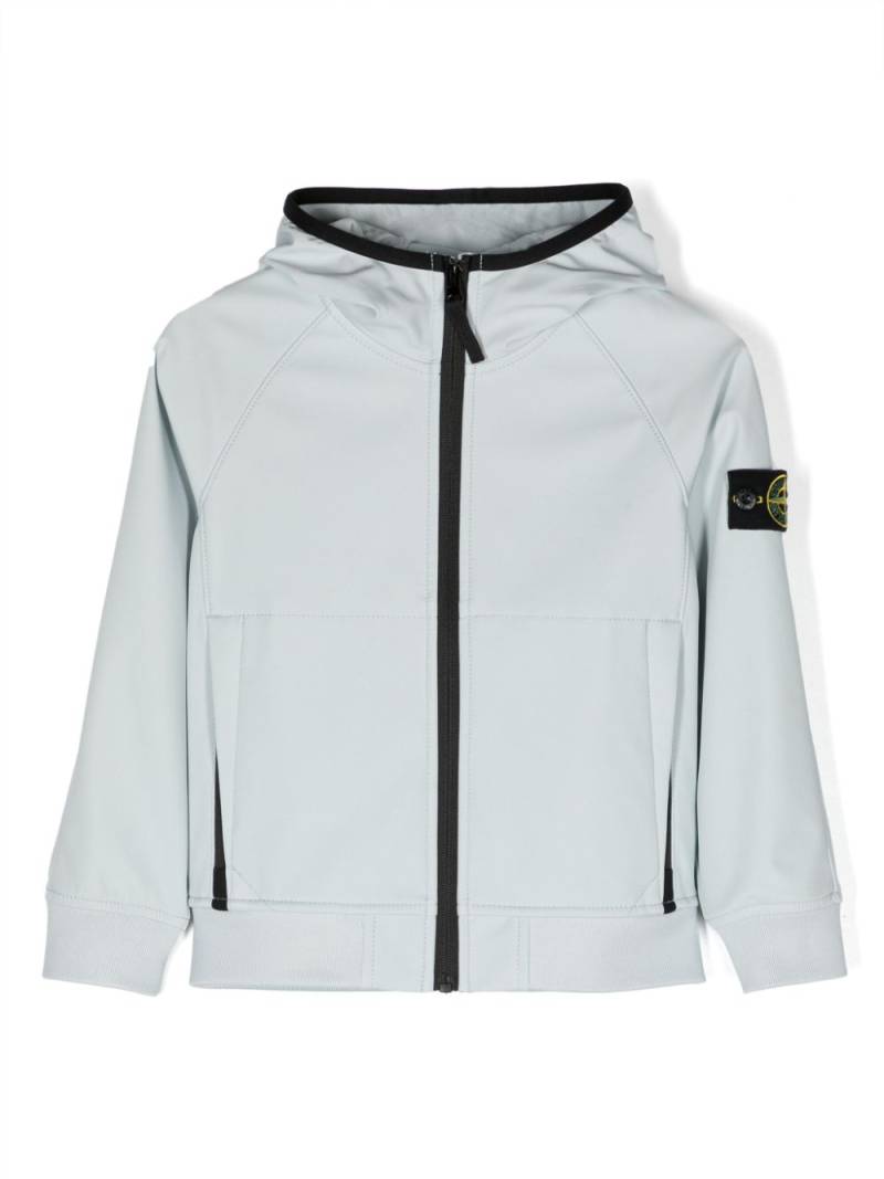 Stone Island Junior Compass-badge hooded jacket - Blue von Stone Island Junior