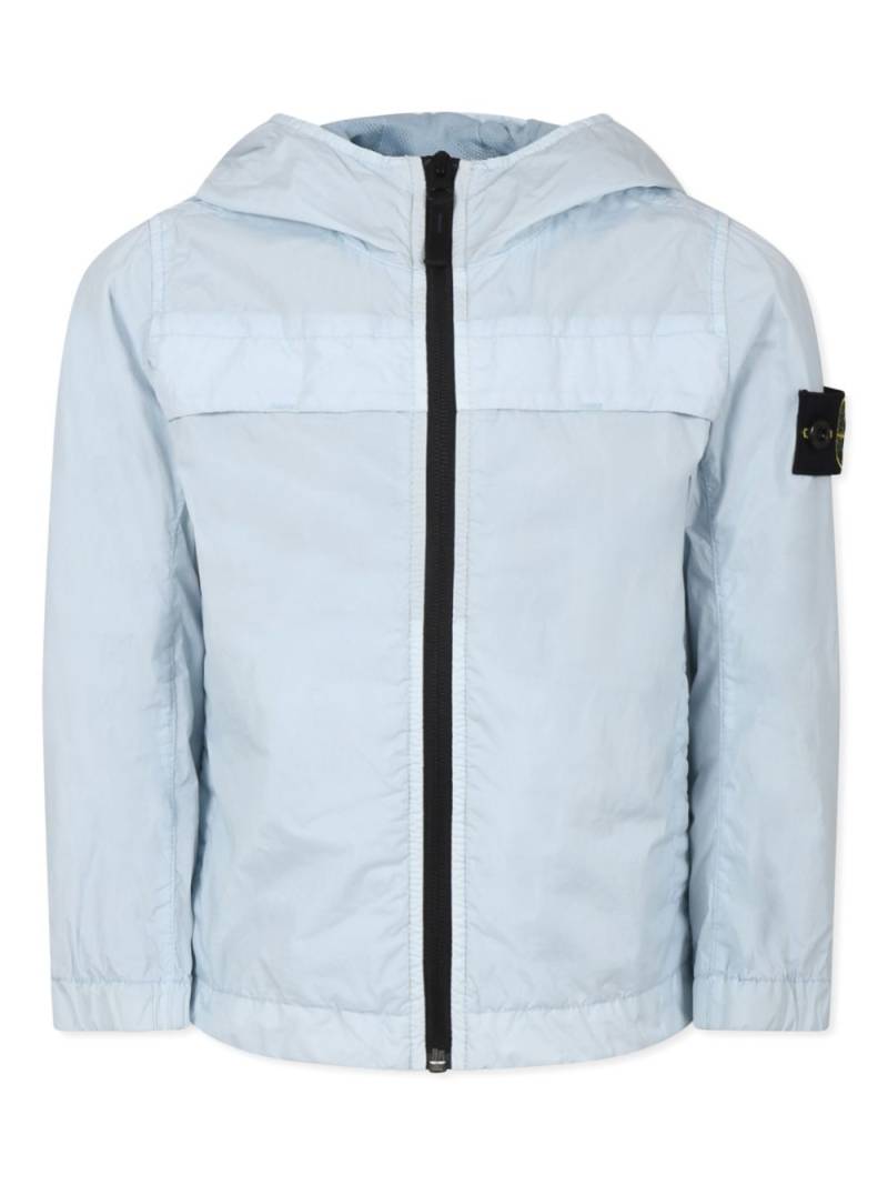 Stone Island Junior Compass-badge hooded jacket - Blue von Stone Island Junior