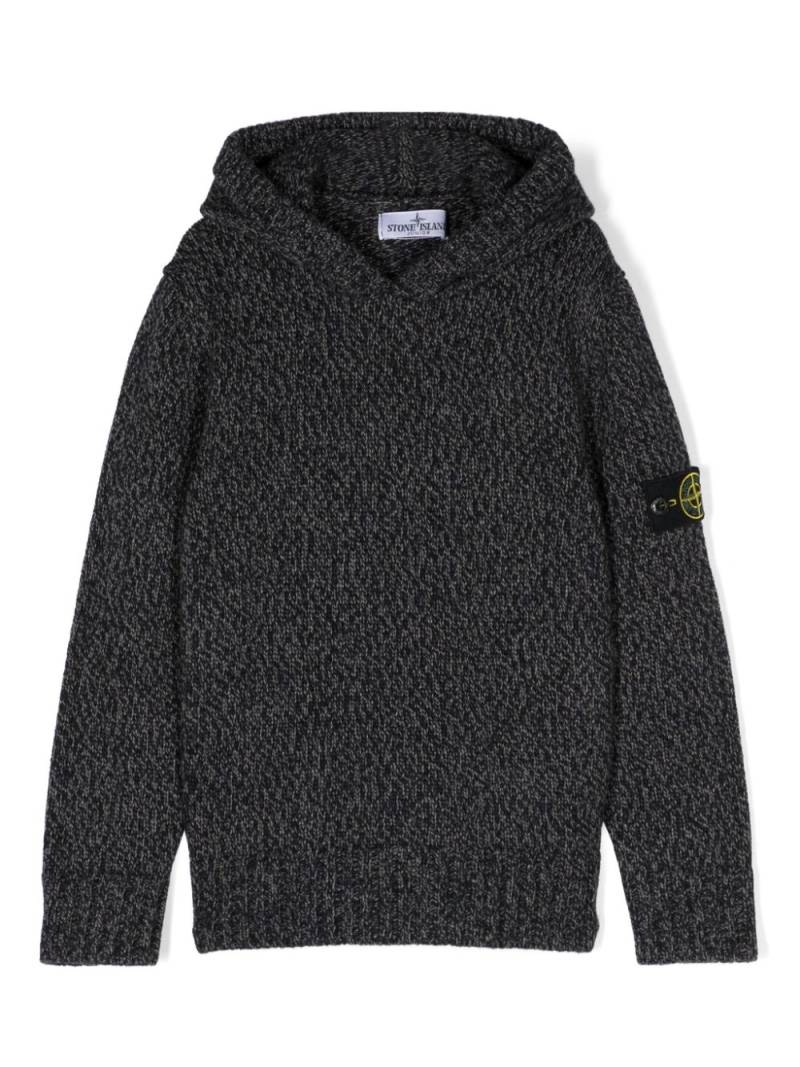 Stone Island Junior Compass-badge hooded jumper - Blue von Stone Island Junior