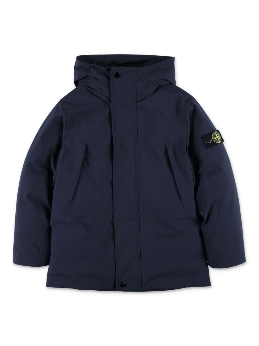 Stone Island Junior Compass-badge hooded parka - Blue von Stone Island Junior