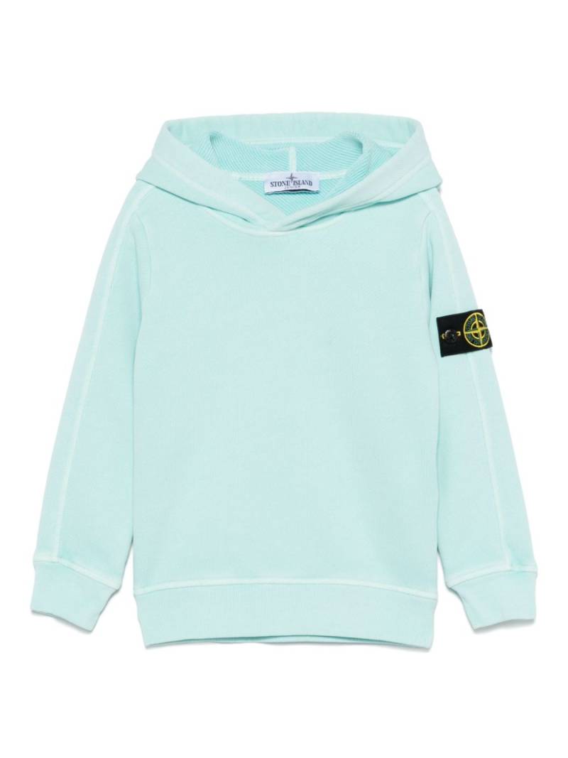 Stone Island Junior Compass-badge hoodie - Blue von Stone Island Junior