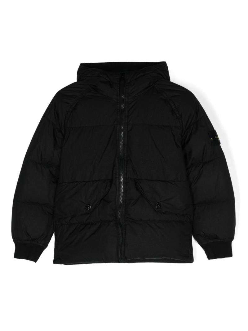 Stone Island Junior Compass-badge jacket - Black von Stone Island Junior