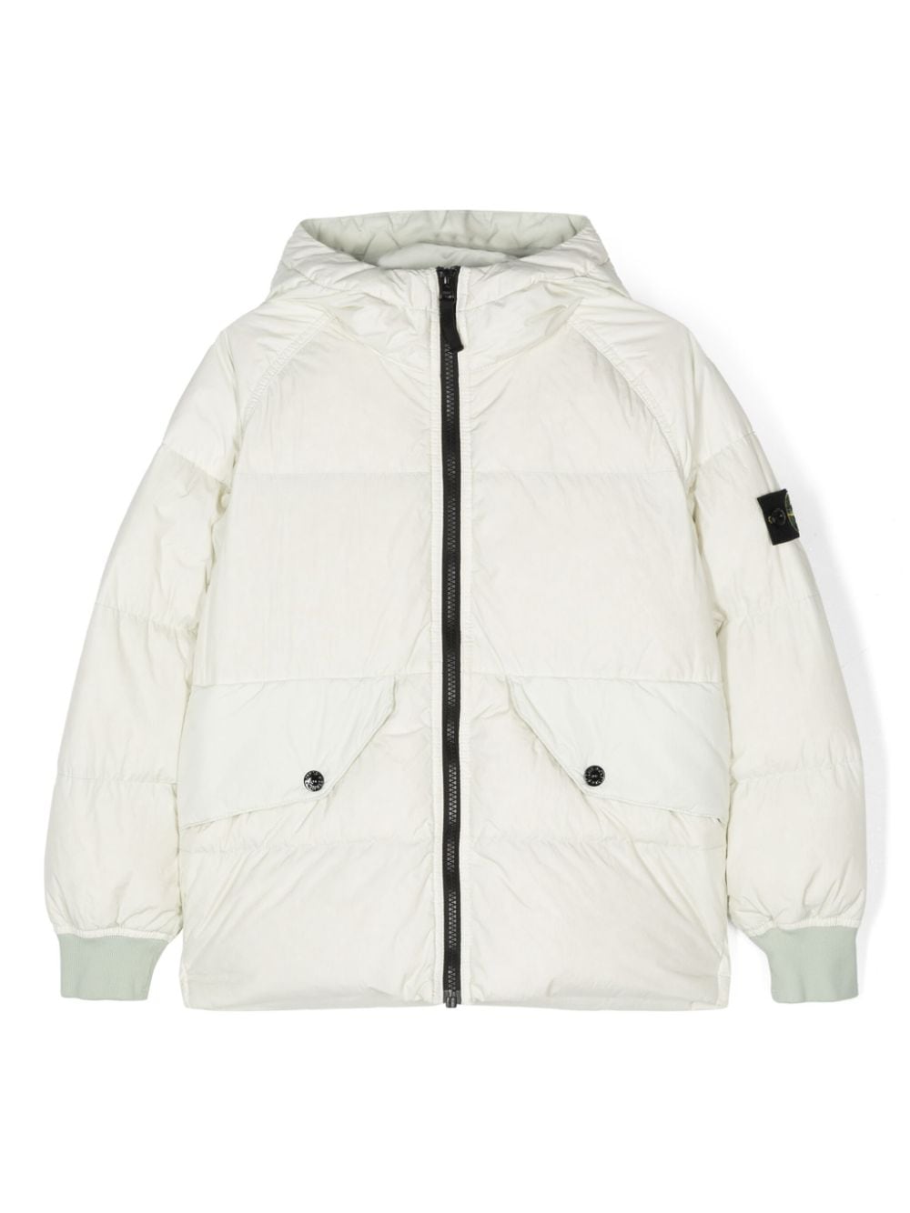 Stone Island Junior Compass-badge jacket - White von Stone Island Junior