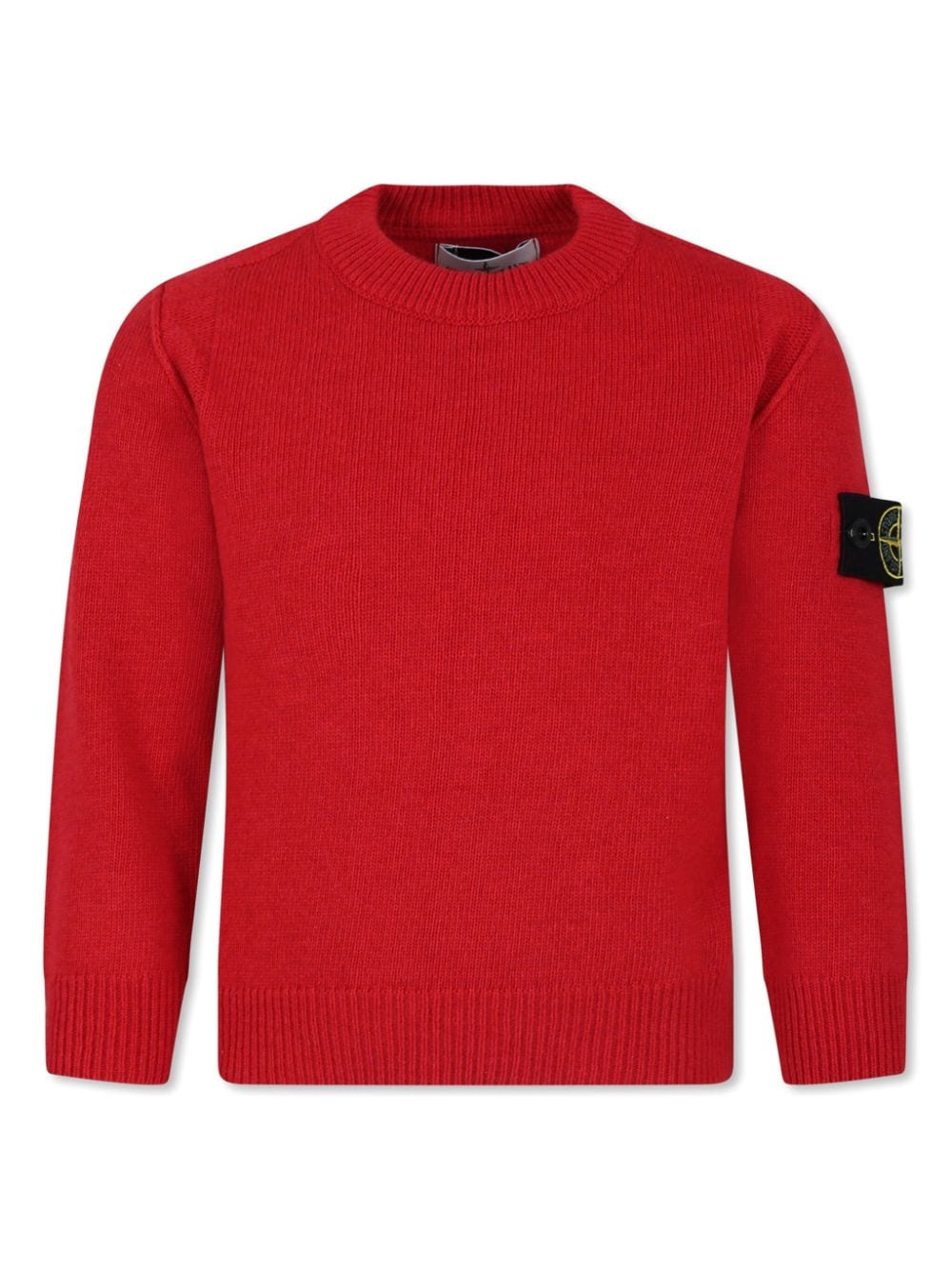 Stone Island Junior Compass-badge knitted jumper - Red von Stone Island Junior