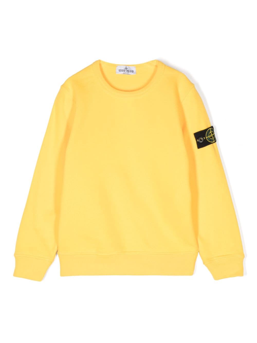 Stone Island Junior Compass-badge organic cotton sweatshirt - Yellow von Stone Island Junior