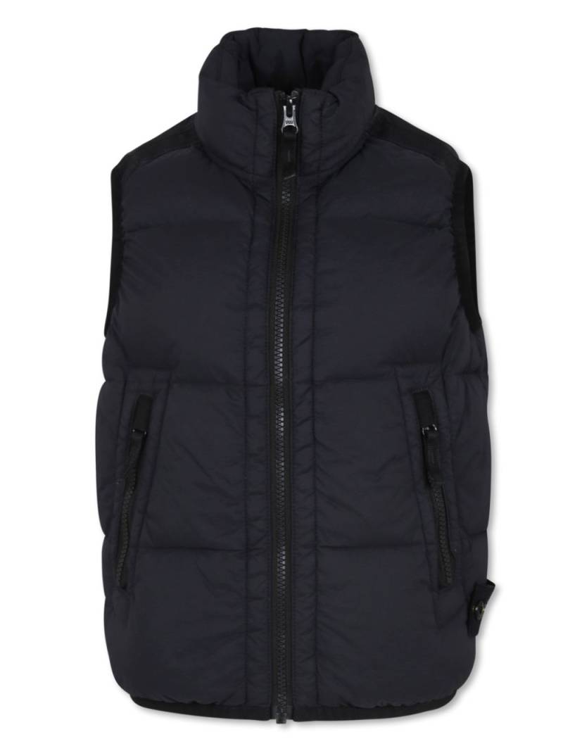 Stone Island Junior Compass-badge padded gilet - Black von Stone Island Junior