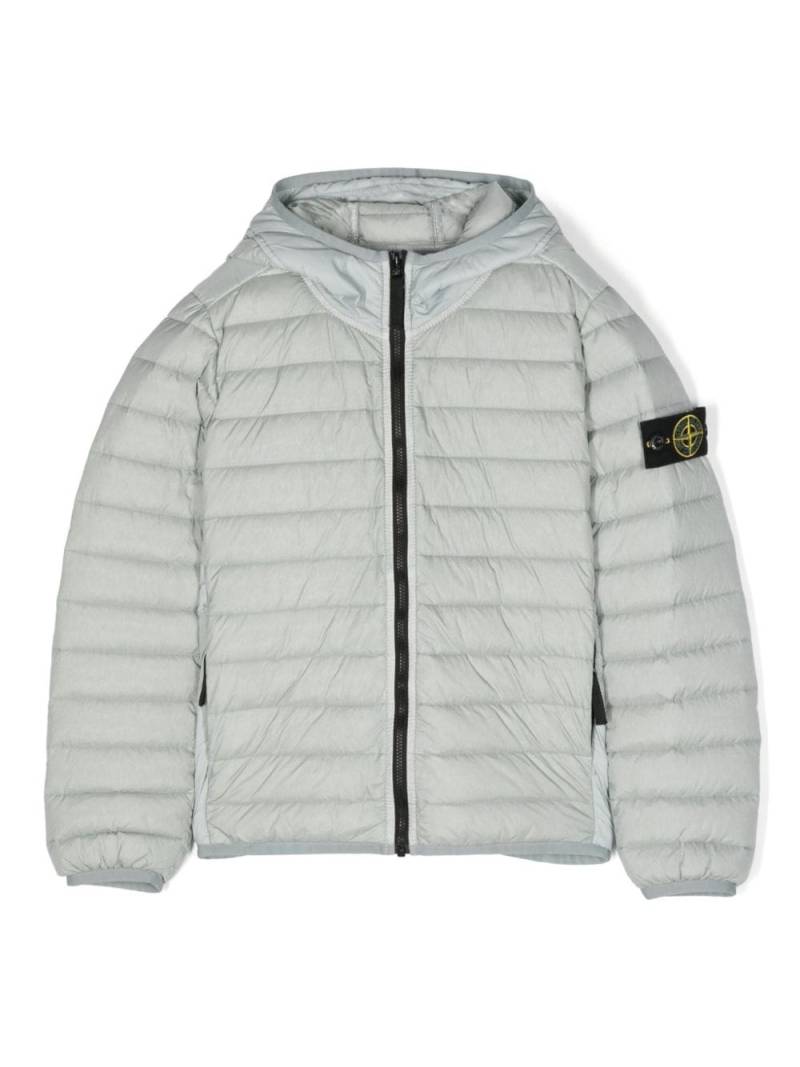 Stone Island Junior Compass-badge padded jacket - Green von Stone Island Junior