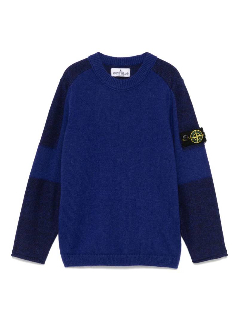 Stone Island Junior Compass-badge sweater - Blue von Stone Island Junior