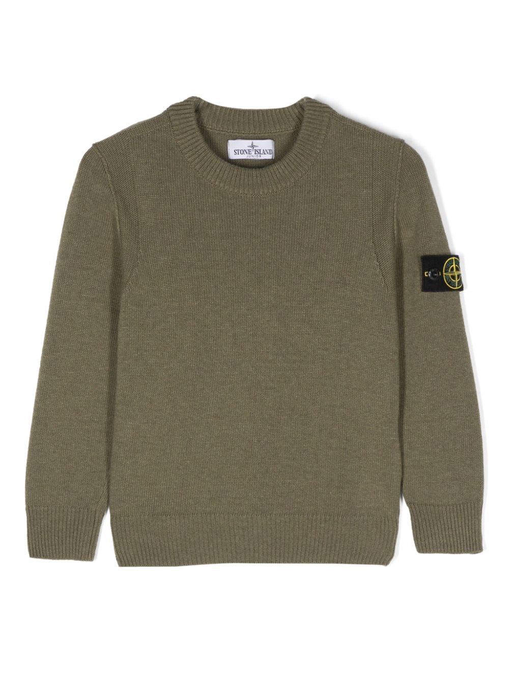 Stone Island Junior Compass badge sweater - Green von Stone Island Junior