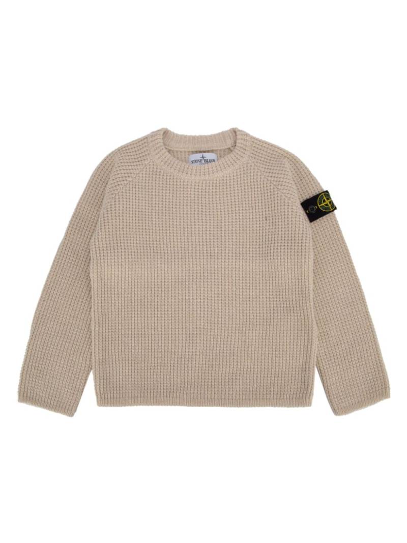 Stone Island Junior Compass-badge sweater - Neutrals von Stone Island Junior