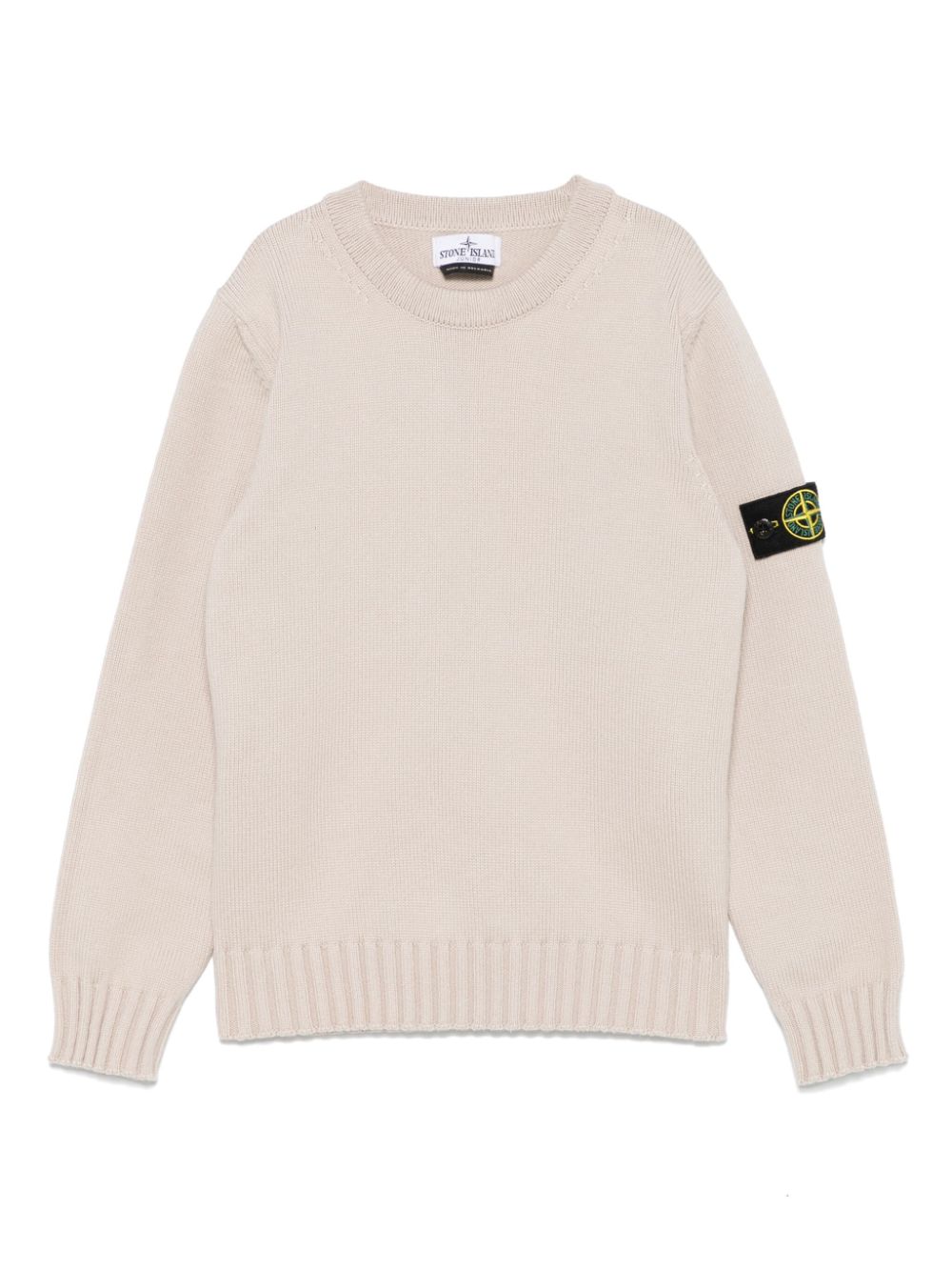 Stone Island Junior Compass-badge sweater - Neutrals von Stone Island Junior