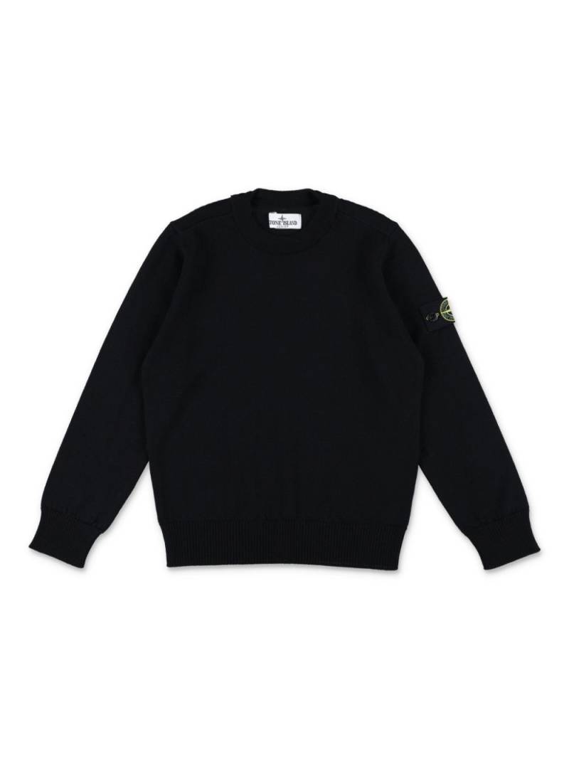 Stone Island Junior Compass-badge sweatshirt - Black von Stone Island Junior