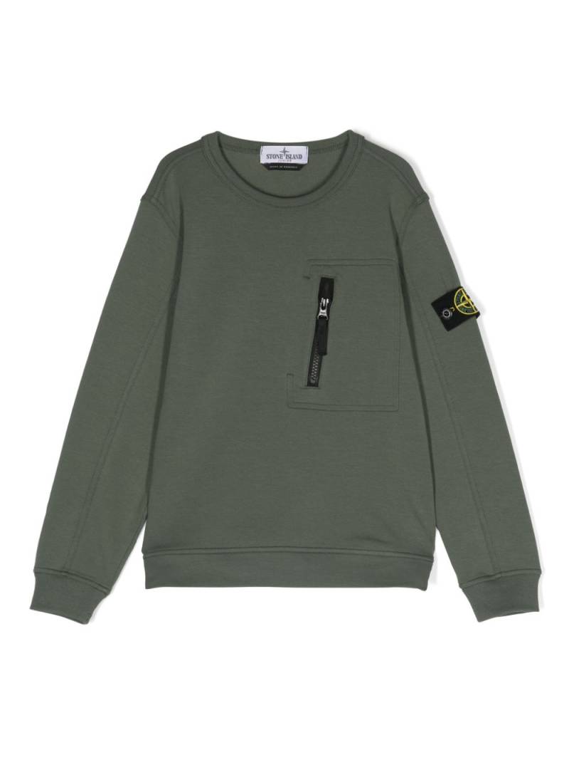 Stone Island Junior Compass-badge sweatshirt - Green von Stone Island Junior