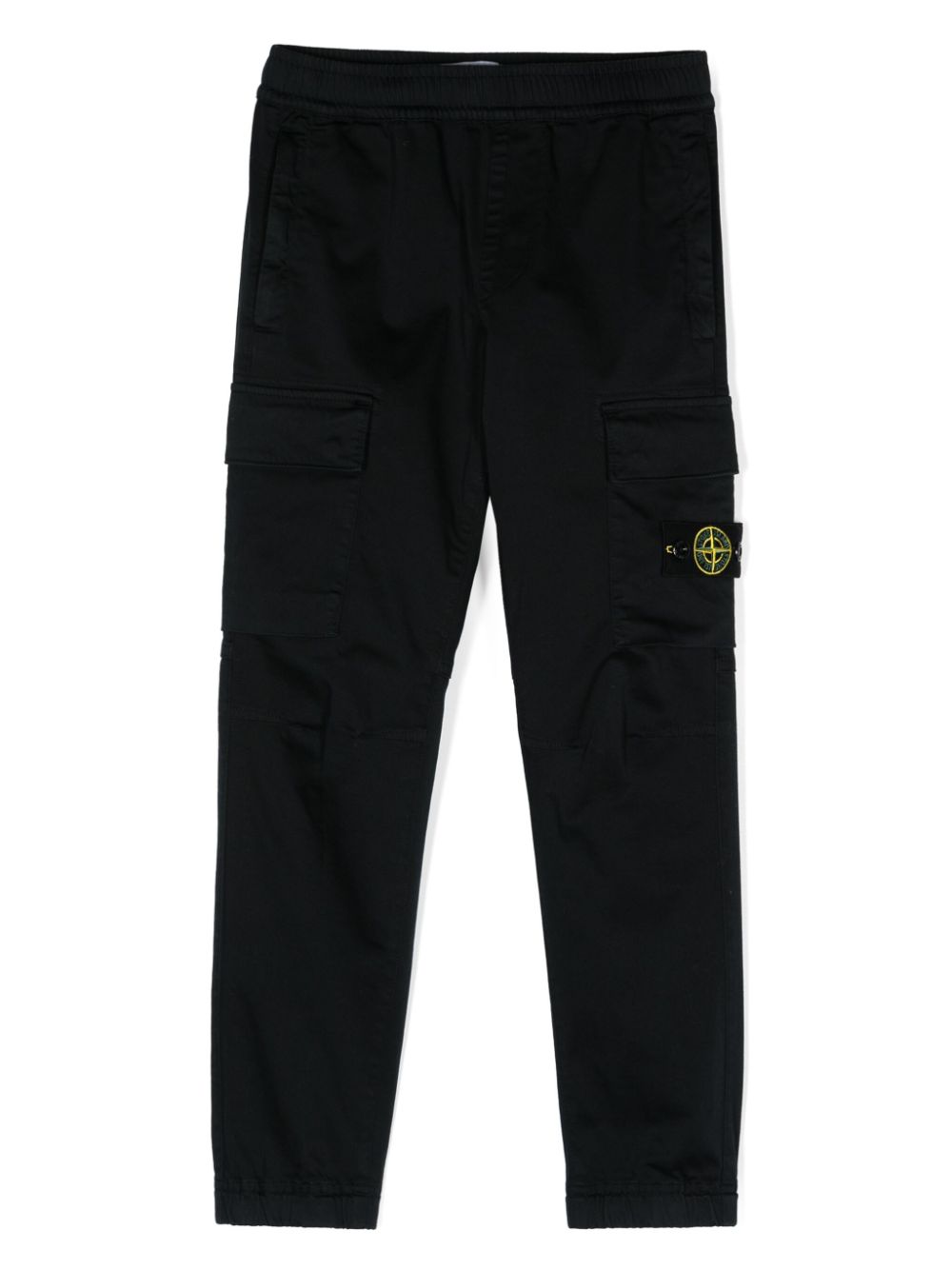 Stone Island Junior Compass-badge tapered trousers - Black von Stone Island Junior