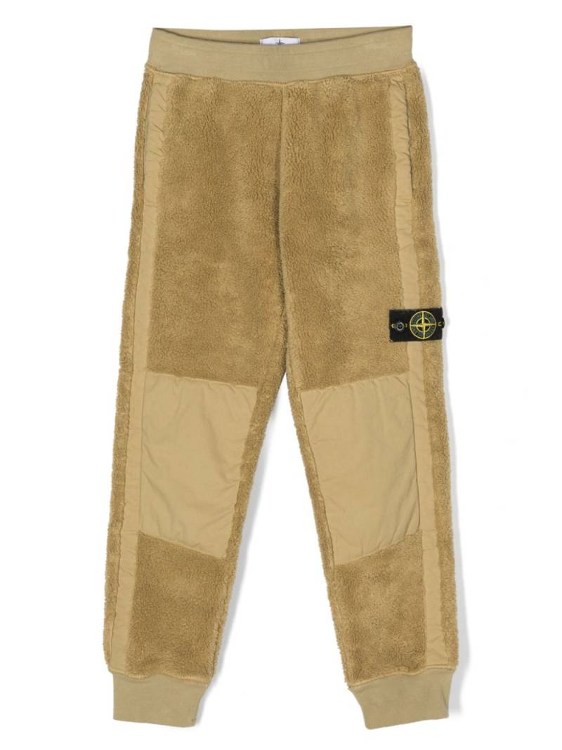 Stone Island Junior Compass-badge tapered trousers - Green von Stone Island Junior