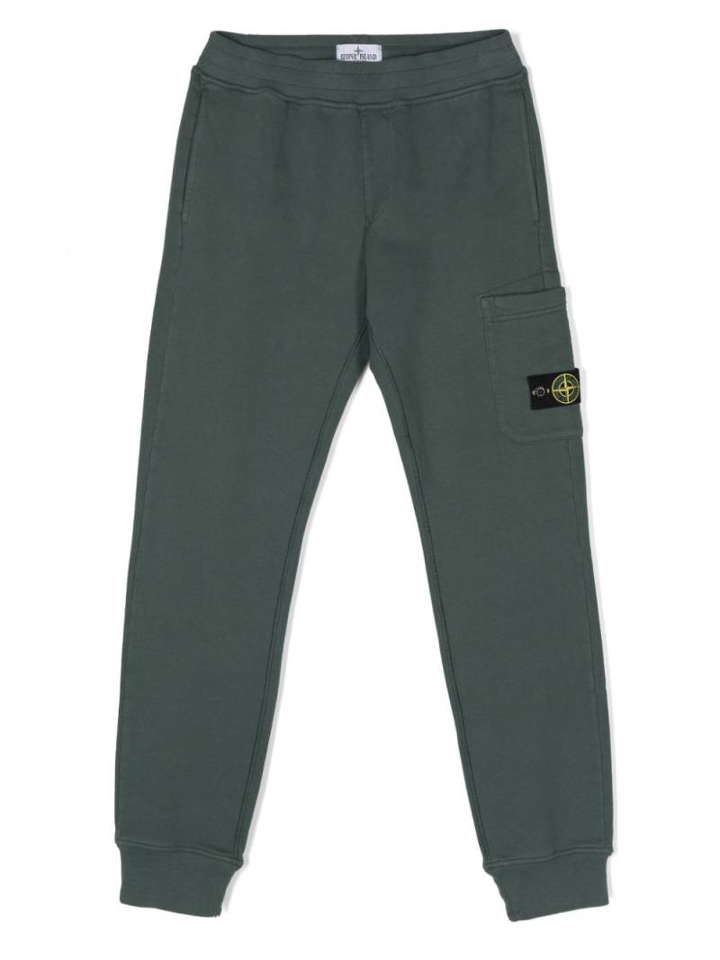 Stone Island Junior Compass-badge track pants - Green von Stone Island Junior