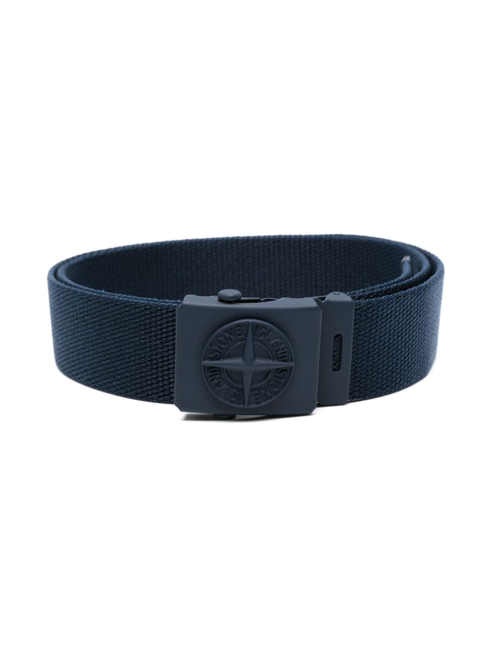 Stone Island Junior Compass-buckle interwoven belt - Blue von Stone Island Junior