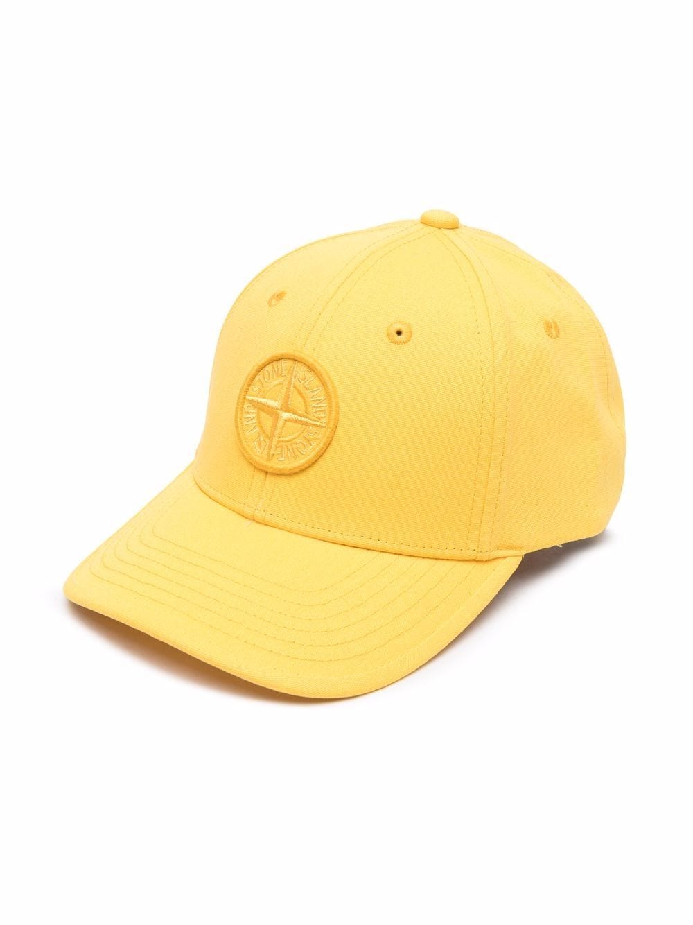 Stone Island Junior Compass embroidery baseball cap - Yellow von Stone Island Junior