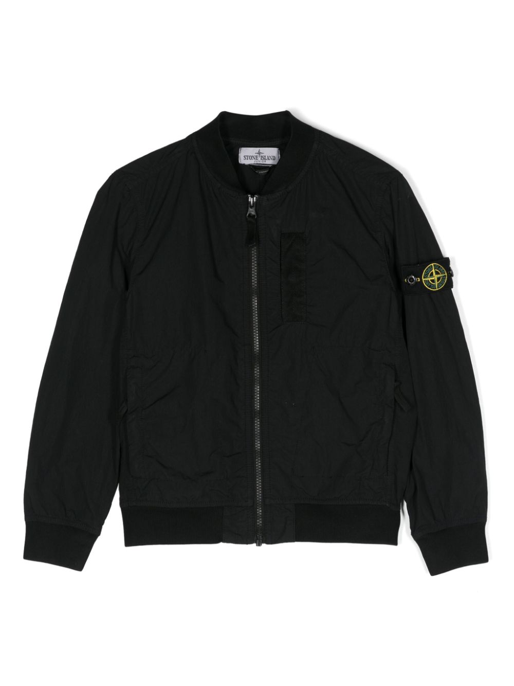 Stone Island Junior Compass lightweight bomber jacket - Black von Stone Island Junior