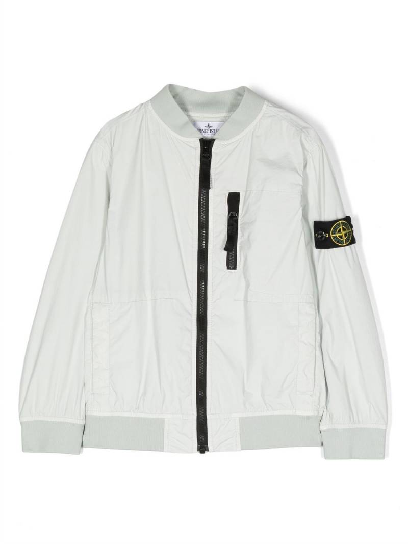 Stone Island Junior Compass-logo patch jacket - Green von Stone Island Junior