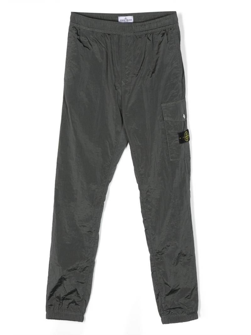 Stone Island Junior Compass-motif cargo trousers - Grey von Stone Island Junior