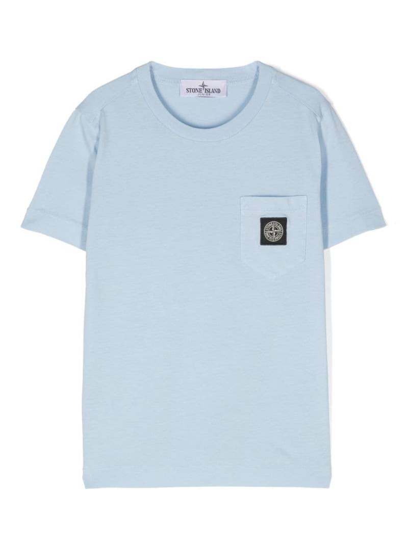 Stone Island Junior Compass-motif cotton T-shirt - Blue von Stone Island Junior