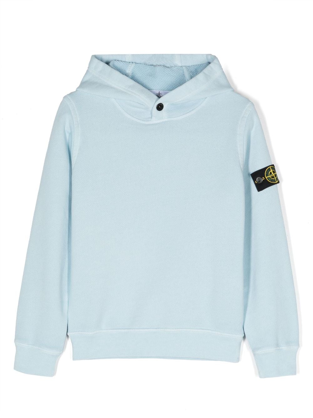 Stone Island Junior Compass-motif cotton hoodie - Blue von Stone Island Junior