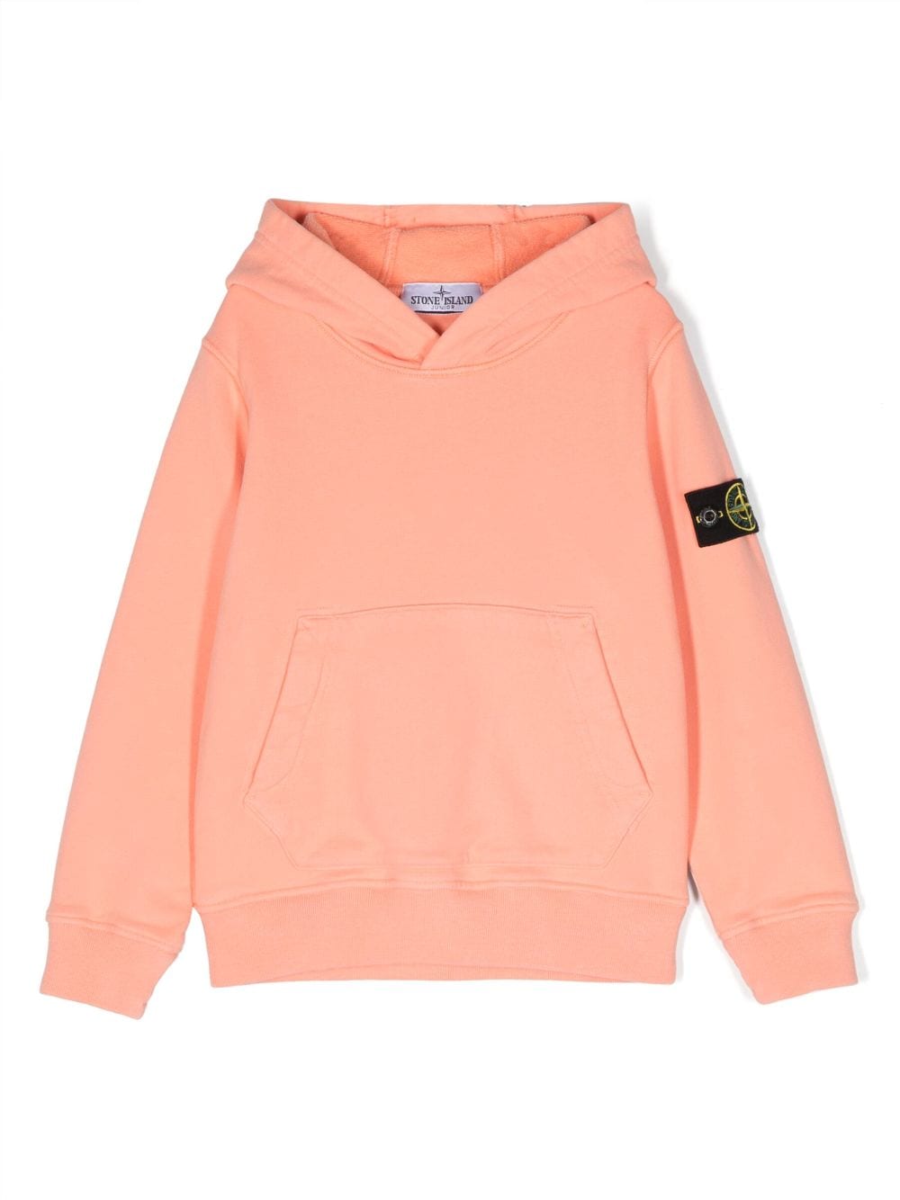 Stone Island Junior Compass-motif cotton hoodie - Pink von Stone Island Junior