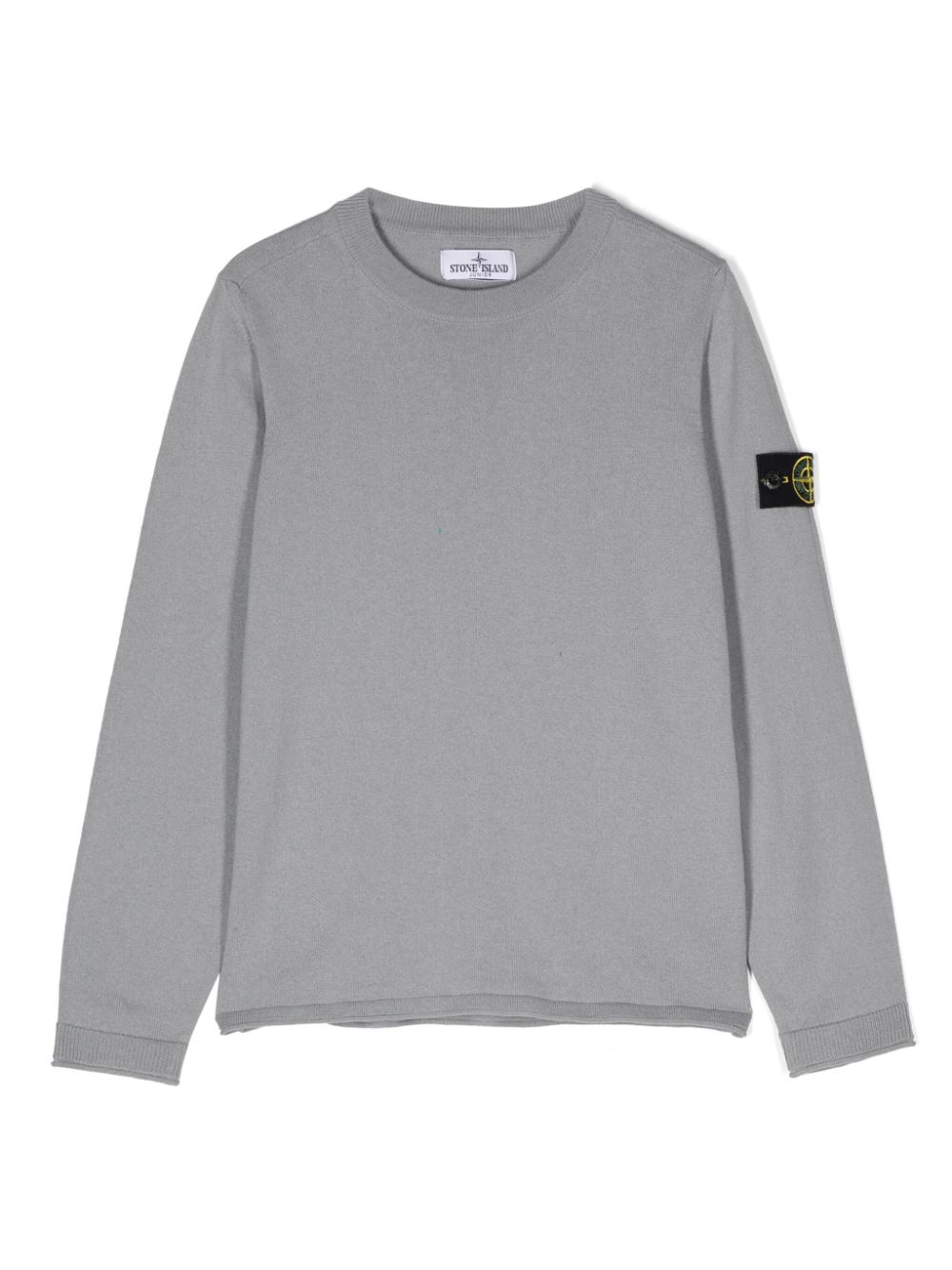 Stone Island Junior Compass-motif cotton jumper - Grey von Stone Island Junior