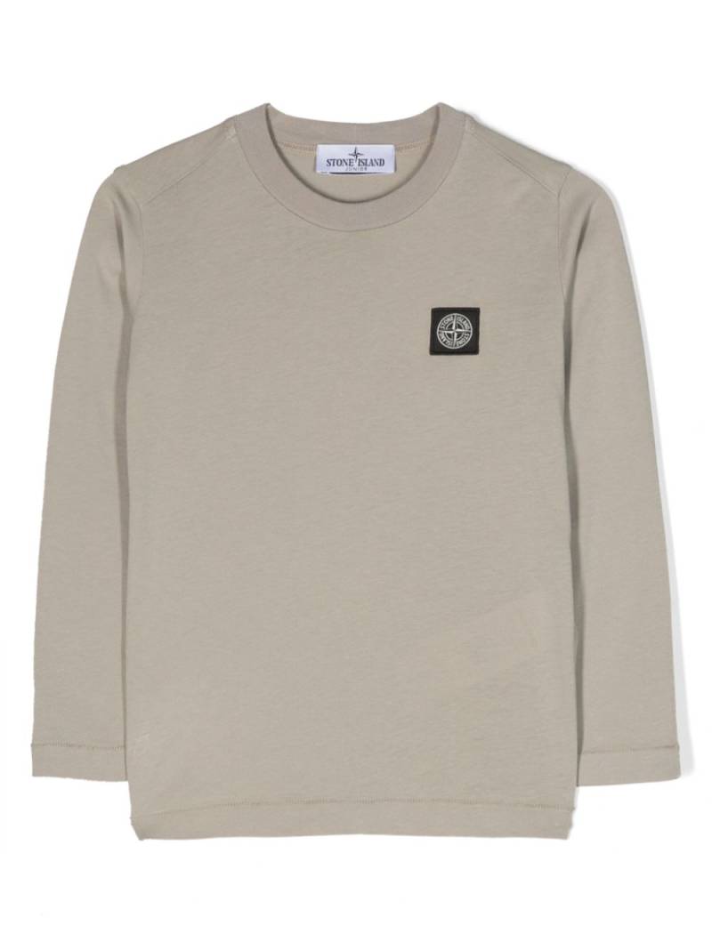 Stone Island Junior Compass-motif cotton sweatshirt - Grey von Stone Island Junior