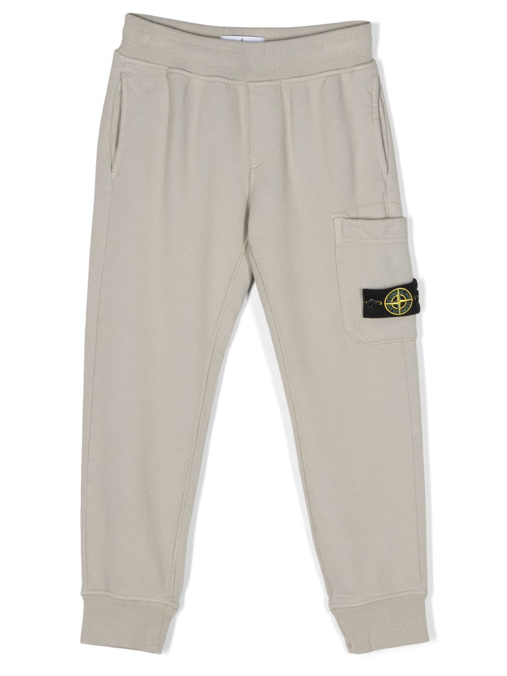 Stone Island Junior Compass-motif cotton track pants - Grey von Stone Island Junior