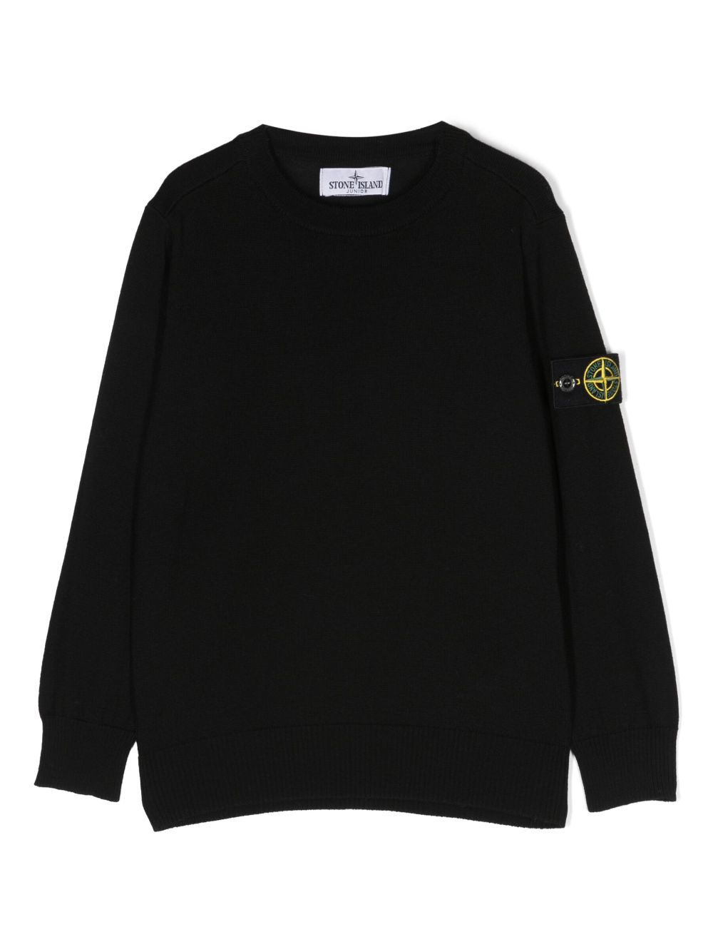 Stone Island Junior Compass-motif crew-neck jumper - Black von Stone Island Junior