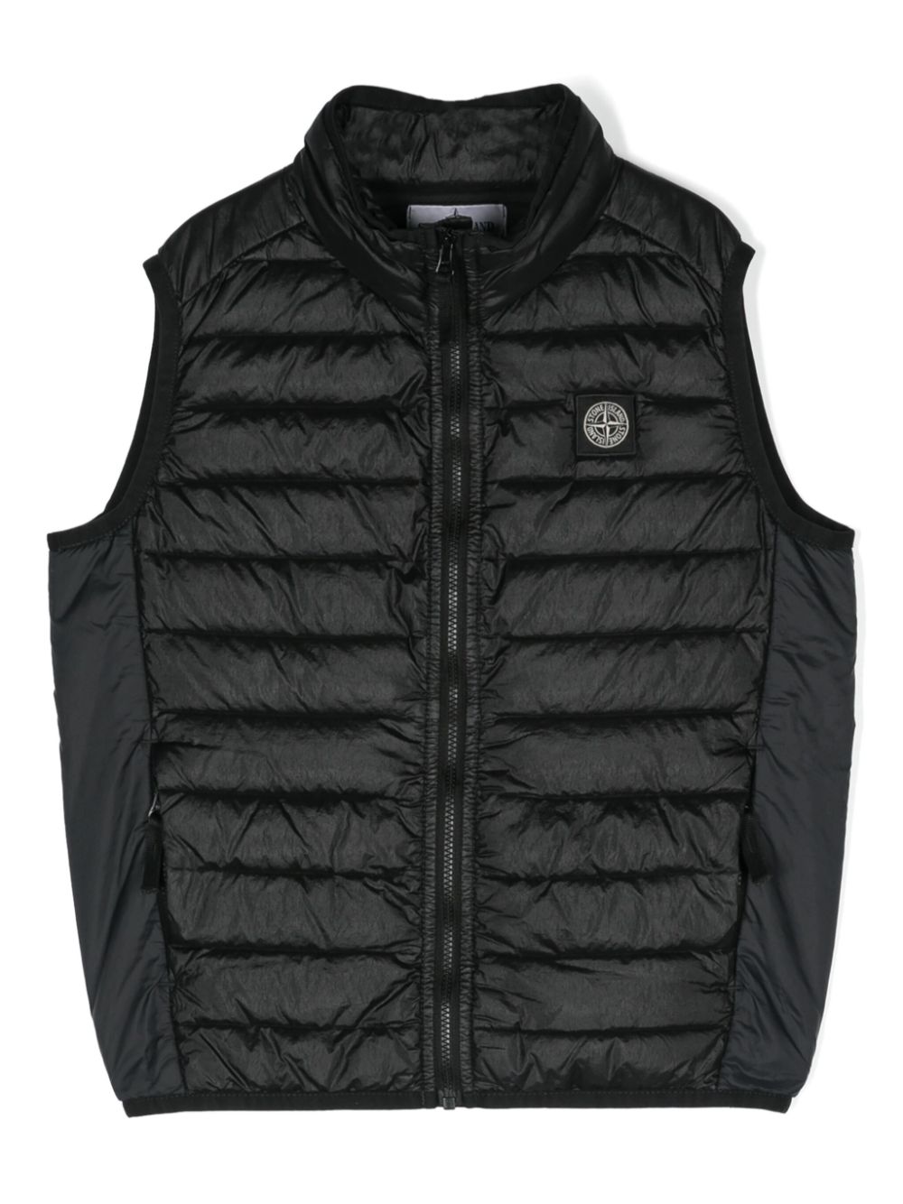 Stone Island Junior Compass-motif gilet - Black von Stone Island Junior