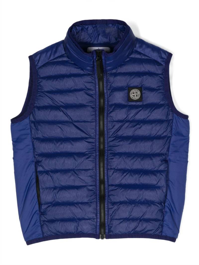 Stone Island Junior Compass-motif gilet - Blue von Stone Island Junior