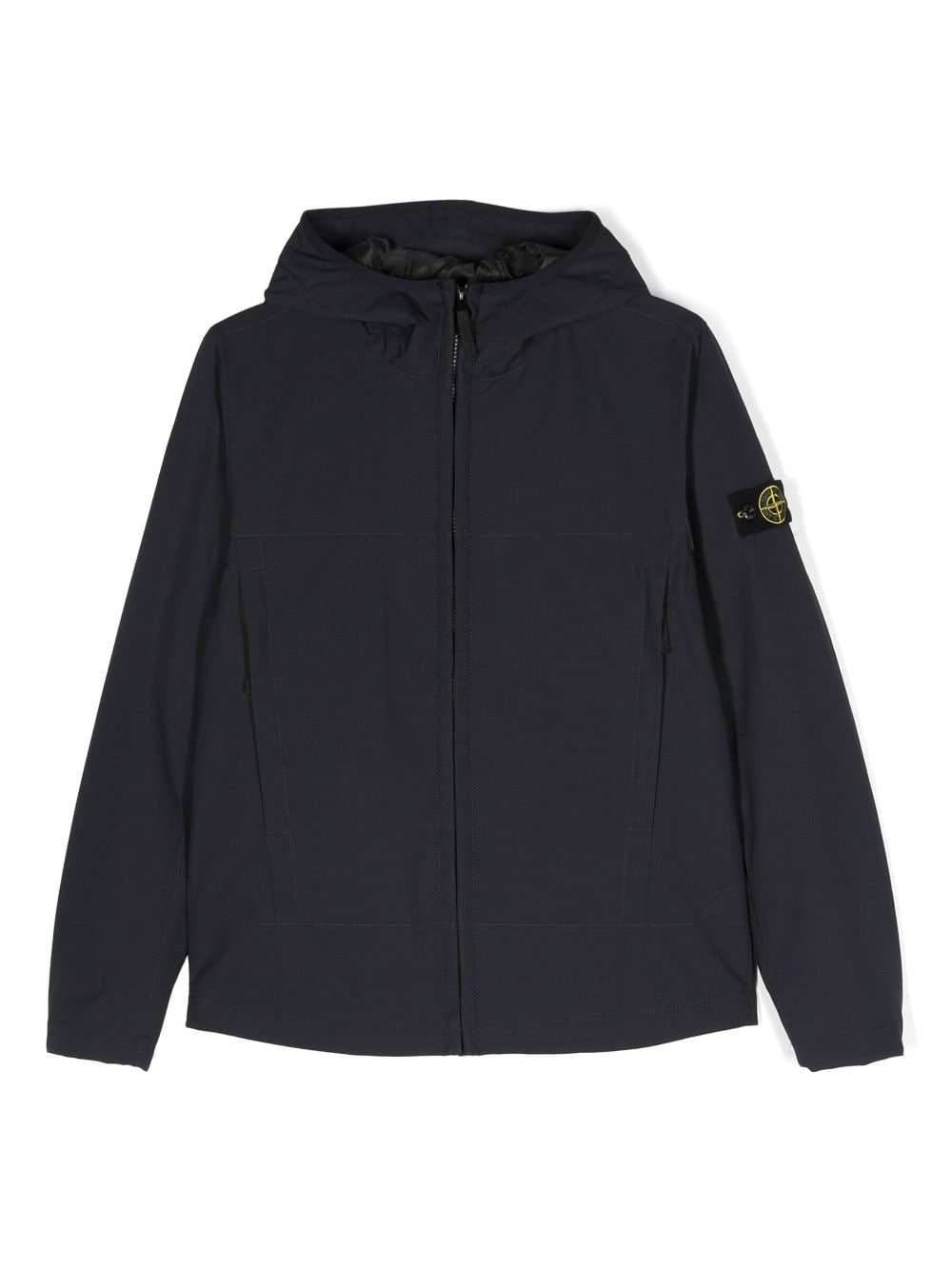 Stone Island Junior Compass-motif hooded jacket - Blue von Stone Island Junior