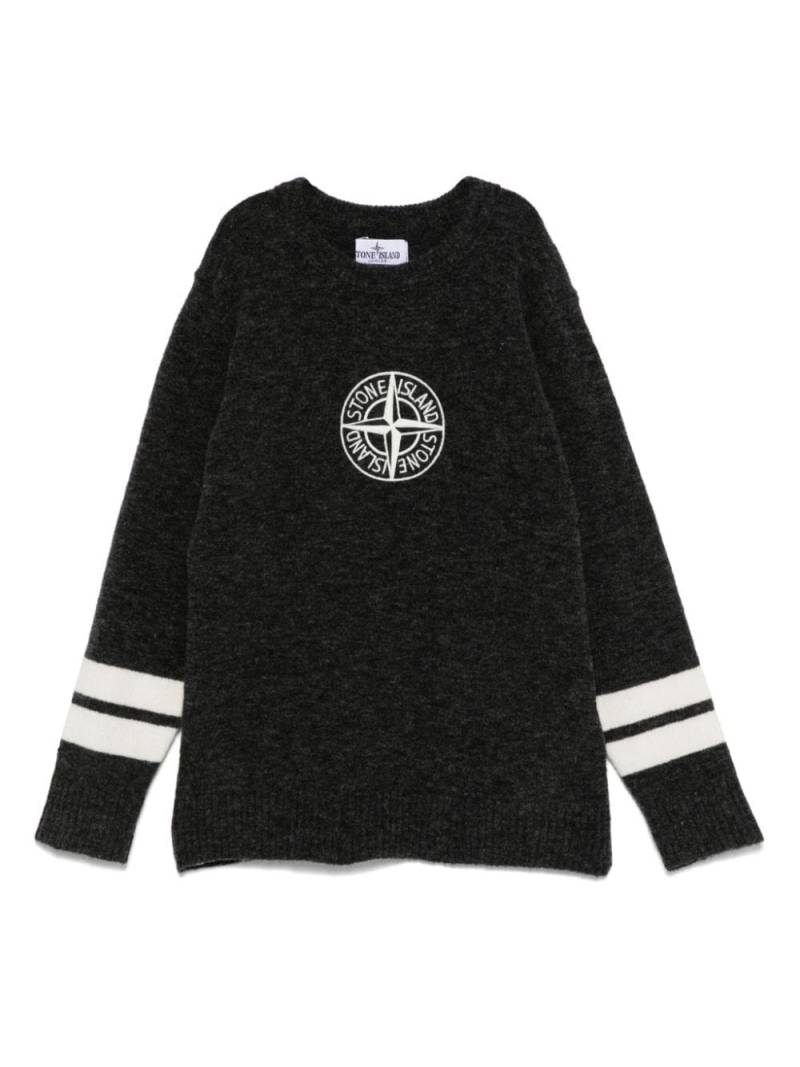 Stone Island Junior Compass-motif sweater - Grey von Stone Island Junior