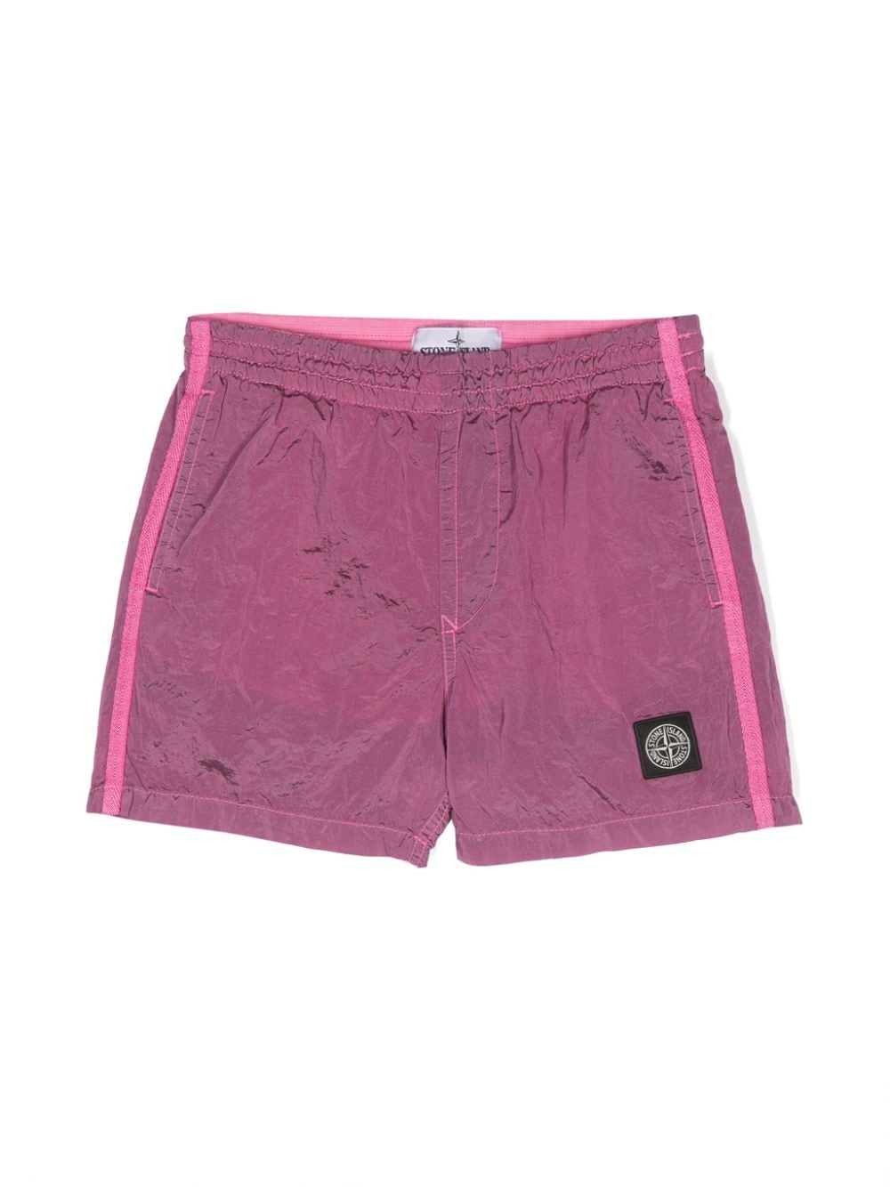 Stone Island Junior Compass-motif swim shorts - Pink von Stone Island Junior