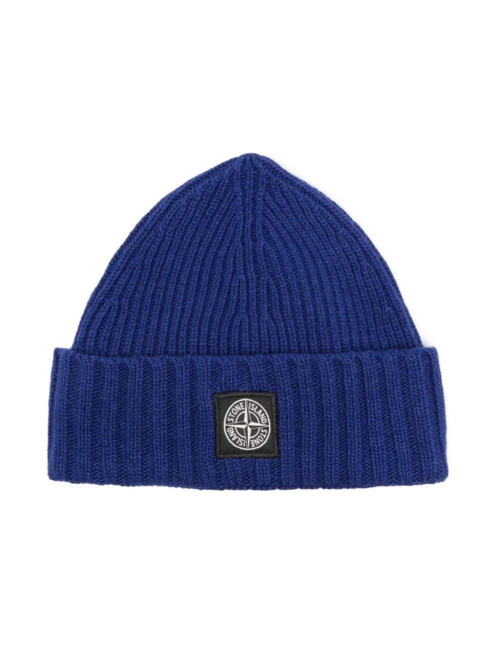 Stone Island Junior Compass-patch beanie - Blue von Stone Island Junior