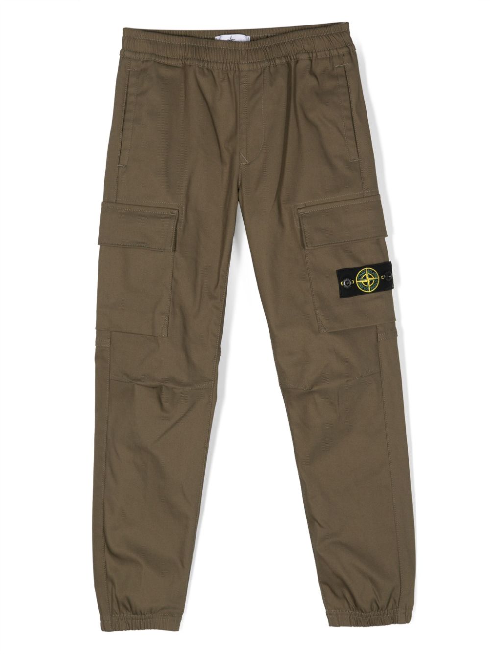 Stone Island Junior Compass-patch cargo trousers - Green von Stone Island Junior