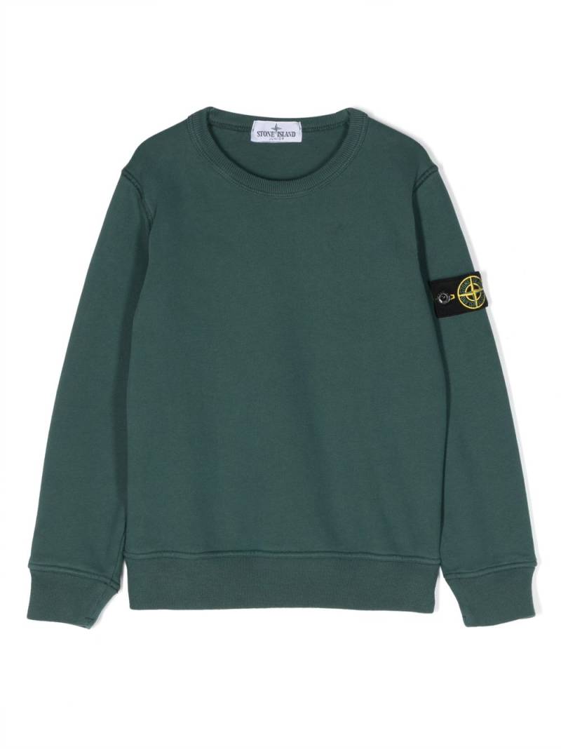 Stone Island Junior Compass-patch cotton sweatshirt - Green von Stone Island Junior