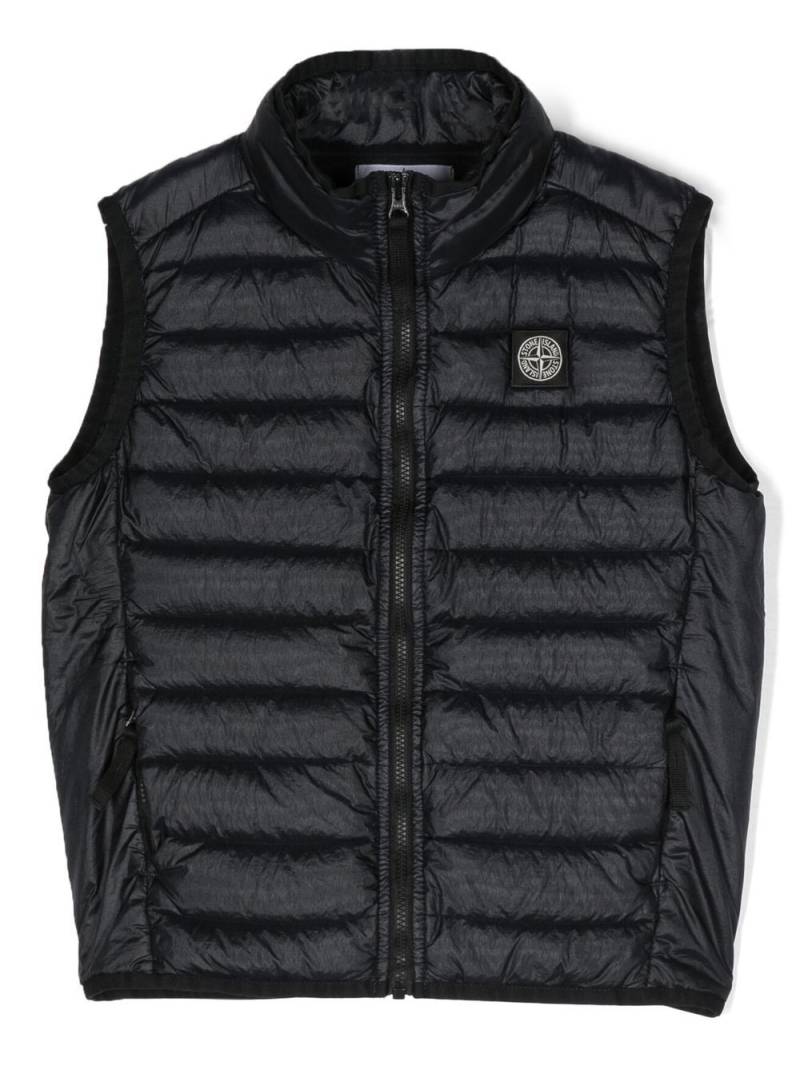 Stone Island Junior Compass-patch down gilet - Blue von Stone Island Junior