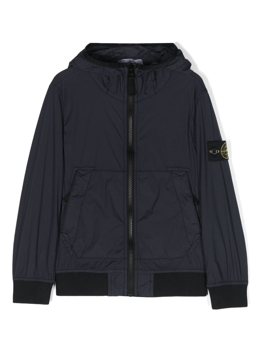 Stone Island Junior Compass-patch lightweight windbreaker jacket - Blue von Stone Island Junior