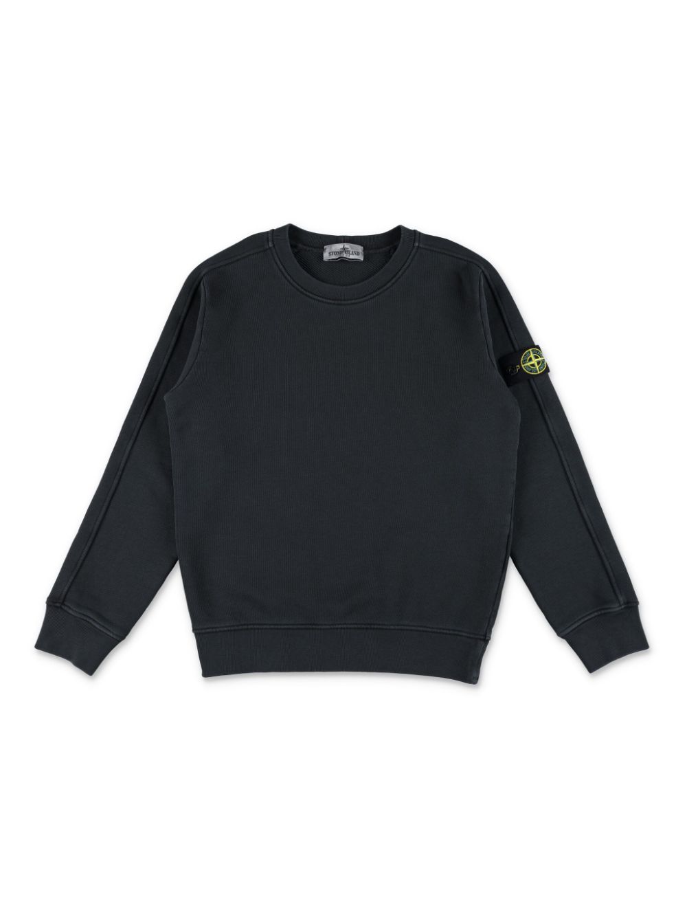 Stone Island Junior Diagonal fleece sweatshirt - Black von Stone Island Junior