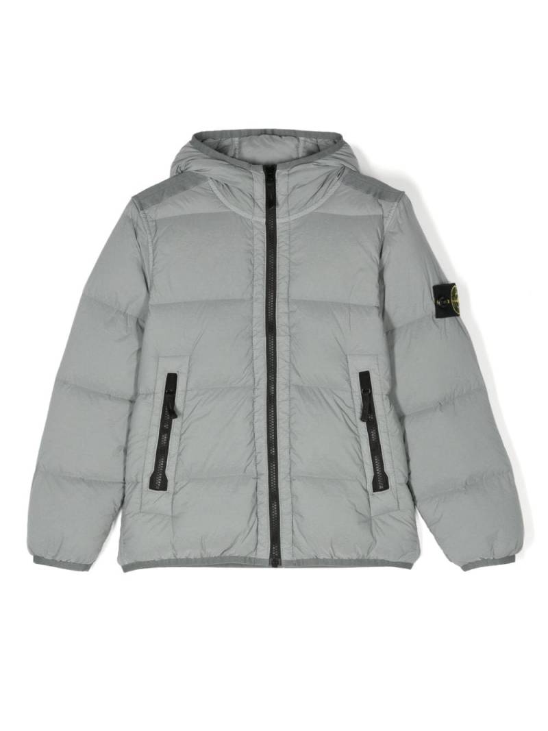 Stone Island Junior Vera padded jacket - Grey von Stone Island Junior