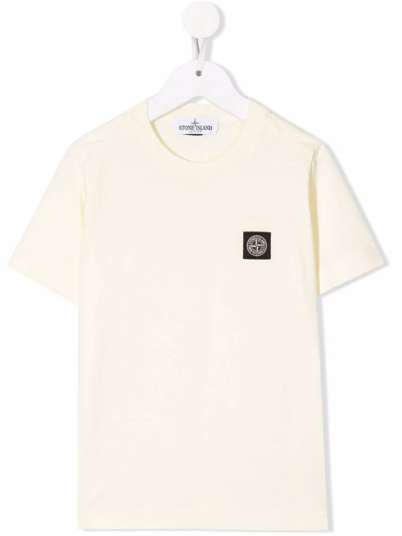 Stone Island Junior chest logo-patch T-shirt - Yellow von Stone Island Junior